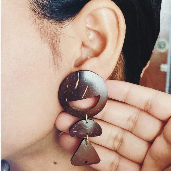 #3 - Coconut Shell Earrings