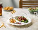 3 Compartment Disposable Plates, Forks, Bagasse Plates,One time use,Party Disposal Thali White