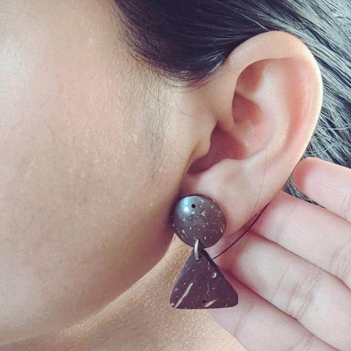 #7 - Coconut Shell Earrings