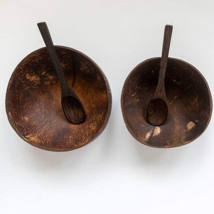 Jumbo Coconut Shell Bowl with Spoon