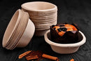4 Compartment Rectangular Disposable Bagasse Plates Bowls, Party Disposal Thali Brown