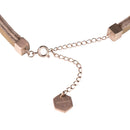 4 Elements Leather Choker - Fire - Dark Wood
