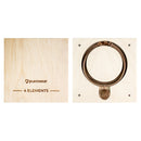 4 Elements Leather Choker - Fire - Dark Wood