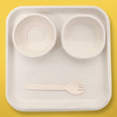 11 Inch Disposable Sugarcane Bagasse, Party Disposal Brown