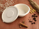 1000ML Disposable Containers Box With Lids, Biodegradable Bagasse food Cover storage Bowl ,Take Away Box, Kitchen, Parties, Restaurants, Delivery, Disposal