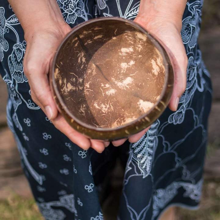 Medium Coconut Shell Bowl With Spoon