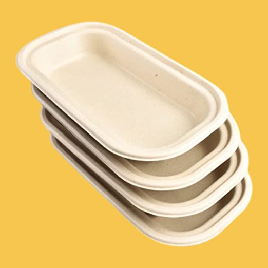 750 ML Disposable Containers Box With Lids, Biodegradable Bagasse Paper food storage Disposal, Take Away Box, Kitchen, Parties, Delivery, Packaging, Cover