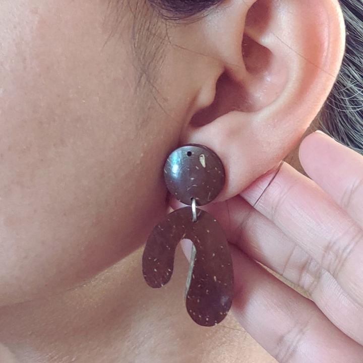 #5 - Coconut Shell Earrings