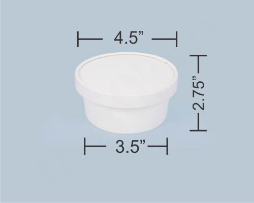 250 ML Round Disposable Containers Box With Lids, Biodegradable Paper food Cover storage Bowl ,Take Away Box, Kitchen, Parties, Restaurants, Delivery, Packaging, Disposal