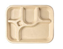 Sugarcane Bagasse Disposable Plates,Party Disposal Thali Biodegradable, Brown