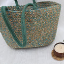 Green Jute Tote Bag