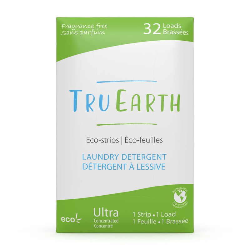 Tru Earth Eco-strips Laundry Detergent - Fragrance Free 32 Loads