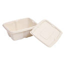 1000ML Disposable Containers Box With Lids, Biodegradable Bagasse food Cover storage Bowl ,Take Away Box, Kitchen, Parties, Restaurants, Delivery, Disposal