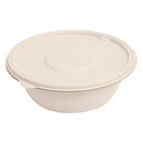 Round Disposable Containers Box With Lids, Biodegradable Bagasse food Cover storage Hard Bowl, Disposal
