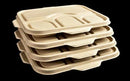 Sugarcane Bagasse Disposable Plates,Party Disposal Thali Biodegradable, Brown