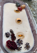 Wooden Dough bowl Soy Candle