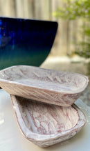 Wooden Dough bowl Soy Candle