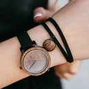 Leather Bracelet – 4 Elements – Fire – Dark Wood