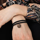 4 Elements Leather Bracelet - Earth - Dark Wood