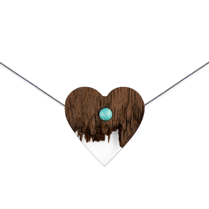 Wooden necklace – Horizons of Imagination – Heart