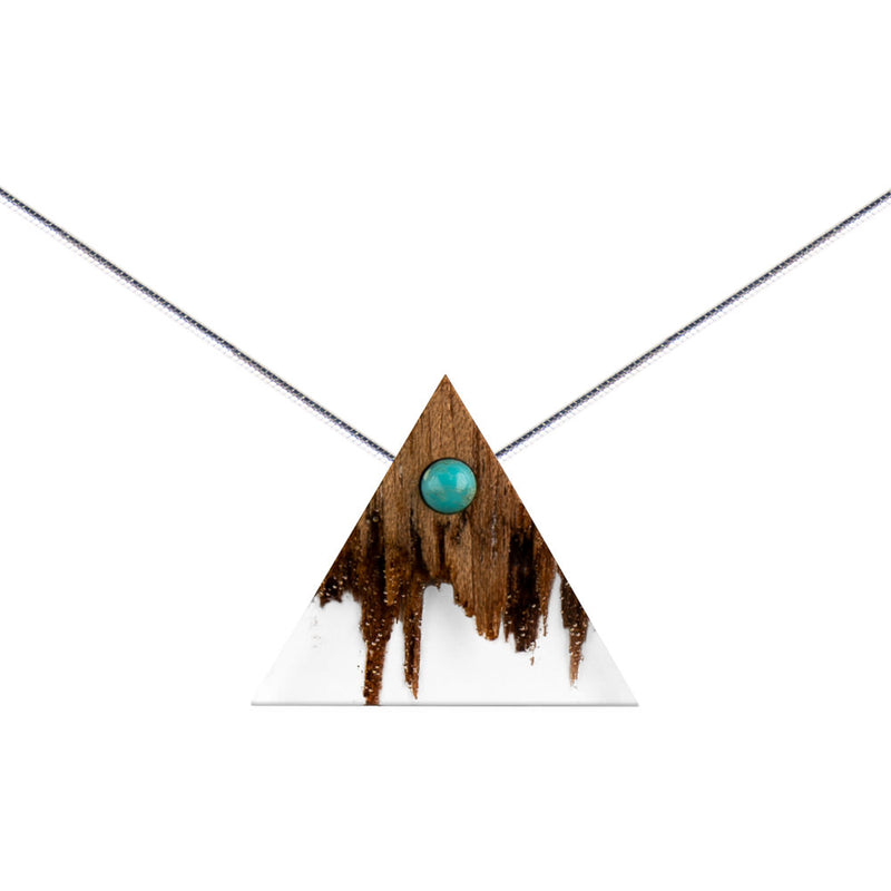 Wooden necklace – Horizons of Imagination – Triangle