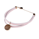 4 Elements Leather Bracelet - Air - Dark Wood