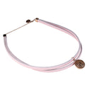 4 Elements Leather Choker - Air - Dark Wood