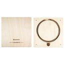 4 Elements Leather Choker - Water - Dark Wood